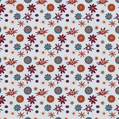 Fototapeta premium Discover Exquisite Floral Patterns: Hand-Drawn, Seamless, Watercolor, and Vintage Designs Perfect for Textiles, Wallpapers, Digital Art, Invitations, and More Creative Projects - Elevate Your Designs 