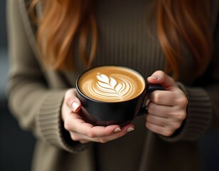 a cup of aromatic coffee