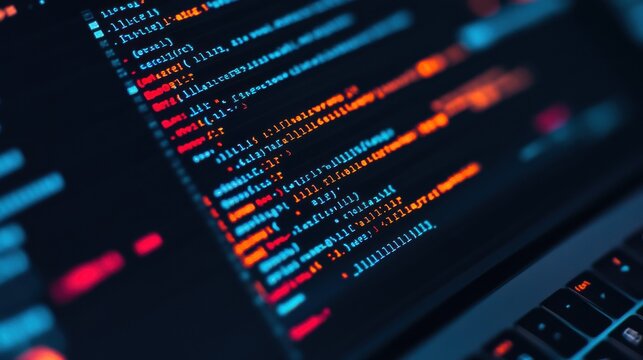 Close Up of JavaScript Code on Laptop Screen