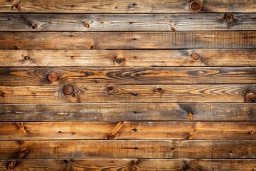 Naklejka premium Weathered brown hardwood plank wall texture background