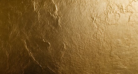 A closeup of a gold textured surface with metallic shine and detailed texture, creating a luxurious...