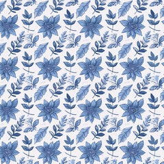 Obraz premium Discover Exquisite Floral Patterns: Hand-Drawn, Seamless, Watercolor, and Vintage Designs Perfect for Textiles, Wallpapers, Digital Art, Invitations, and More Creative Projects - Elevate Your Designs 