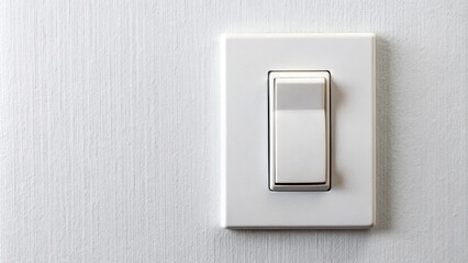 White light switch with black border