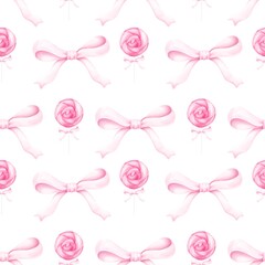 Watercolor festive lollipops.Christmas sweet seamless pattern. Watercolor festive seamless pattern for Christmas and New Year.