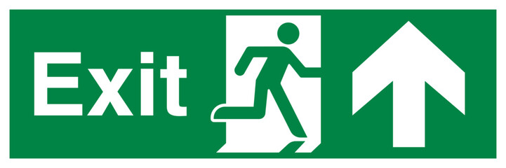 Fire Exit Sign Running Man