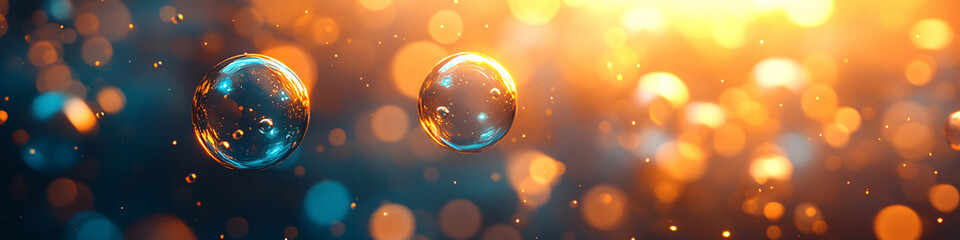 Obraz premium Colorful background with out of focus bubbles and lots of bokeh, suitable for use in design, advertising, or artistic projects.