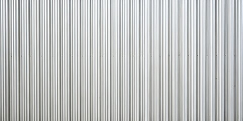 Obraz premium White corrugated metal surface background for long shot