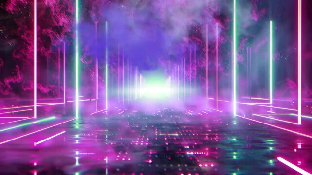 abstract light background, glowing light trails