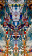 Abstract background art . Ethnic pattern. Mixtures of oil paint. Trendy hand painting canvas. Wall decor and Wall art prints Idea. 3D Texture. Art object