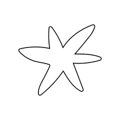 Explosion Icon. Boho Outline Vector Illustration Style.