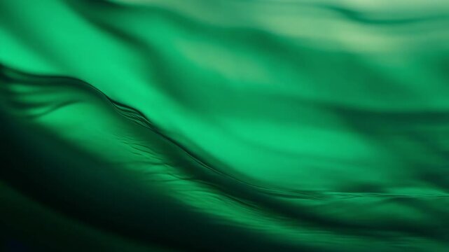 Abstract green water waves: close-up of rippling liquid for nature and tranquility themes