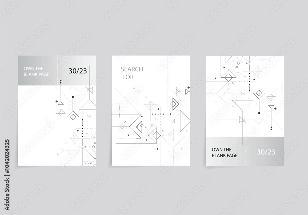 Aufkleber abstract technology vector background. connect shapes