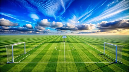 Obraz premium Soccer Rules on Green Grass: Understanding the Game's Fundamentals and Fair Play Concepts