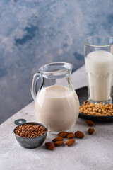 Plant based vegan non dairy alternative milk