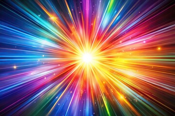 Obraz premium Colorful explosion of light and color close-up