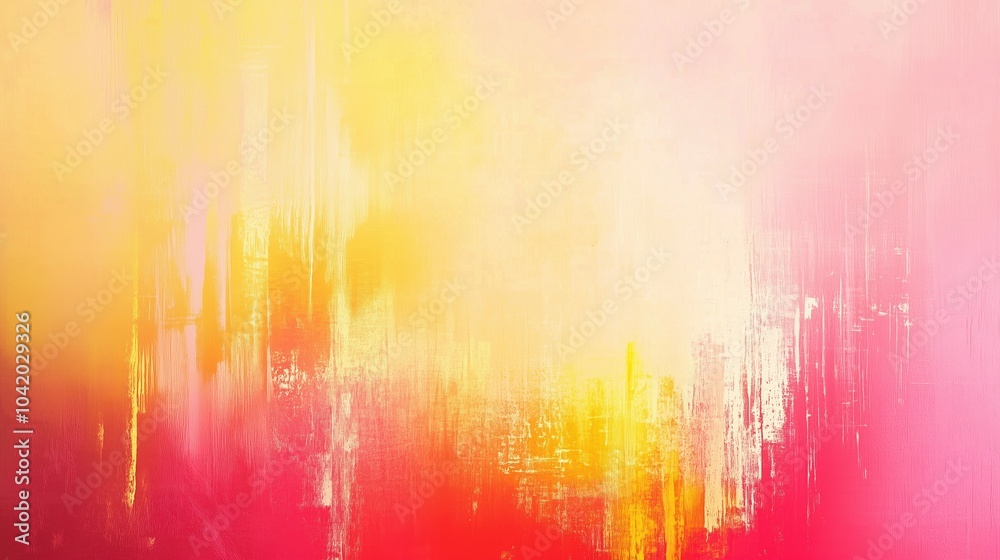Aufkleber bright and cheerful abstract background with blurred light pink and yellow colors, featuring a soft 