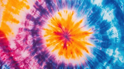 Fototapeta premium Colorful tie-dye background with bold swirling patterns and bright hues, creating a dynamic and energetic look.