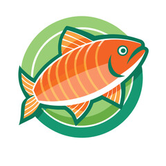 Fototapeta premium fish on a plate