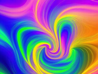 Fototapeta premium An abstract illustration of flowing colorful lightst