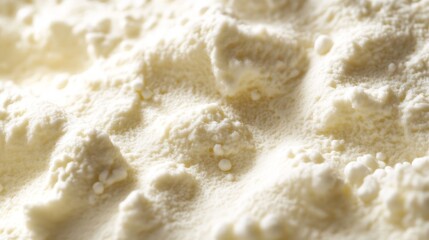 Obraz premium Detailed view of ricotta cheese capturing its fine grainy texture