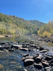 river in the mountains