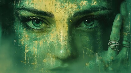 Mystical gaze a surreal exploration of emotion and identity