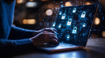 Internet Security Visualization with Padlock Icons