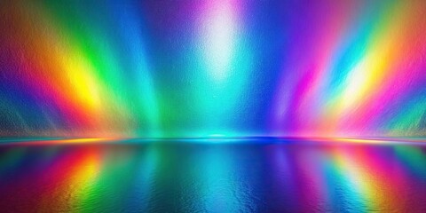colorful holographic rainbow background silhouette