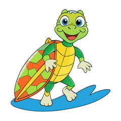sunny the surfing turtle