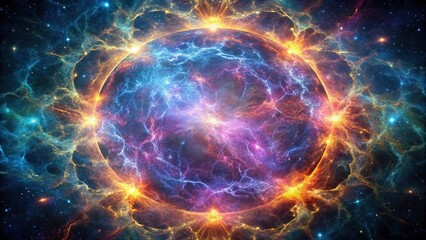 Fototapeta premium Plasma emitting cosmic matter