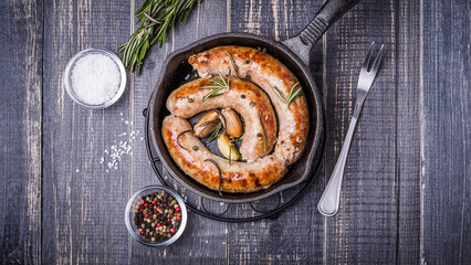 Сountry style  fried sausages