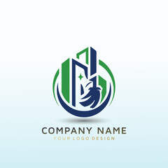 real estate vector logo design idea