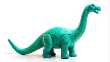 Obraz premium Play dough Brachiosaurus toy