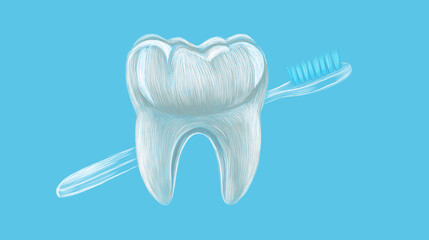 human tooth brush  dental concept