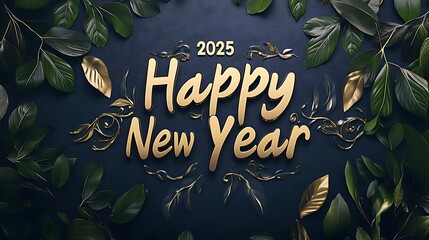 Fototapeta premium Stunning 2025 New Year Celebration with Glittering Lights, Confetti, and Festive Elements