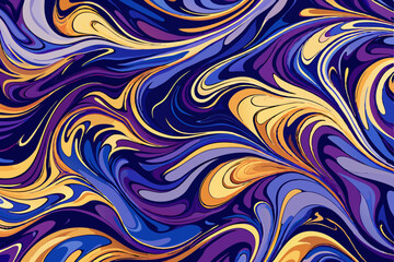 Abstract Liquid Marble Texture with Flowing Colors