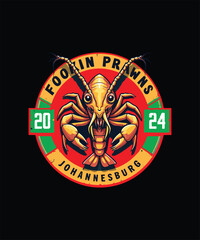 Trendy Urban Joburg Prawns T-Shirt Design Unique, Stylish, and Bold Art