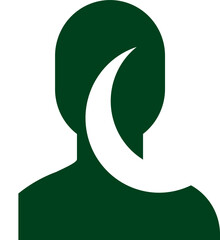 Pakistan flag on Person Icon