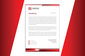 Modern Business Letterhead Design Template  for Corporate and Business Use