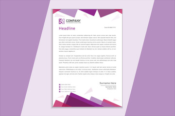 Modern Business Letterhead Design Template  for Corporate and Business Use