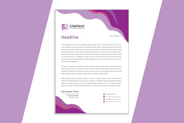 Modern Business Letterhead Design Template  for Corporate and Business Use