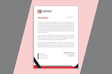 Modern Business Letterhead Design Template  for Corporate and Business Use