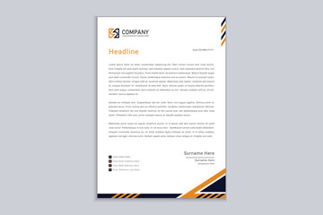 Modern Business Letterhead Design Template  for Corporate and Business Use