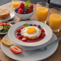 Fototapeta premium Brunch. Generative AI Technologie