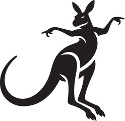 Dancing kangaroo vector illustration design