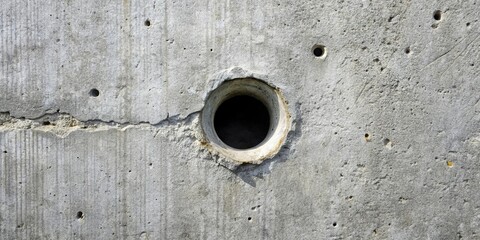 Concrete wall drilling preparation for core drilling