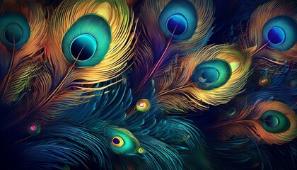 peacock feather background