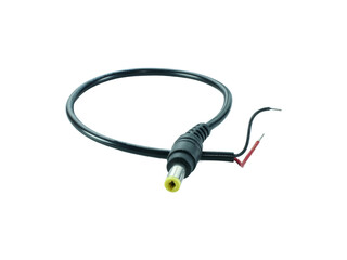 Black jack plug isolated on transparent background.