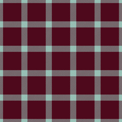 Room fabric pattern check, 40s vector texture textile. Revival seamless plaid background tartan in pastel and red colors.