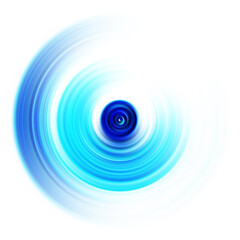 Colorful radial motion effect. Abstract rounded background. Color curves and sphere.